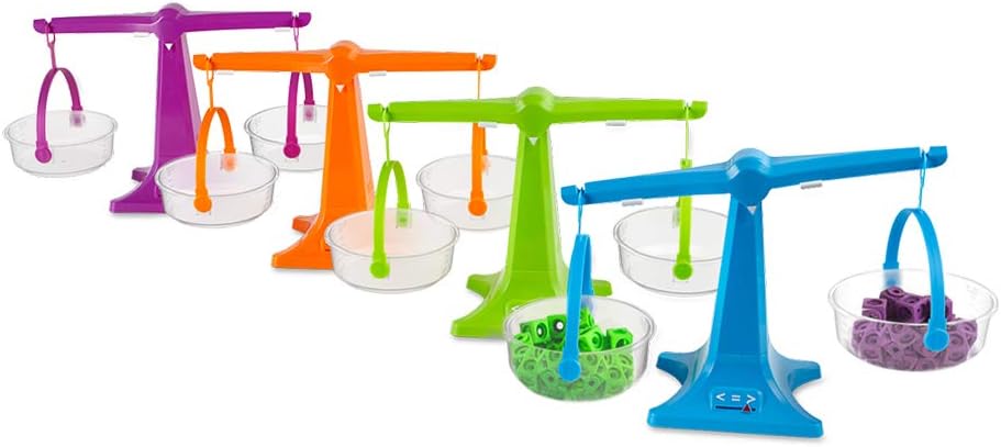 Learning Resources Nestable Pan Balances Set of 4