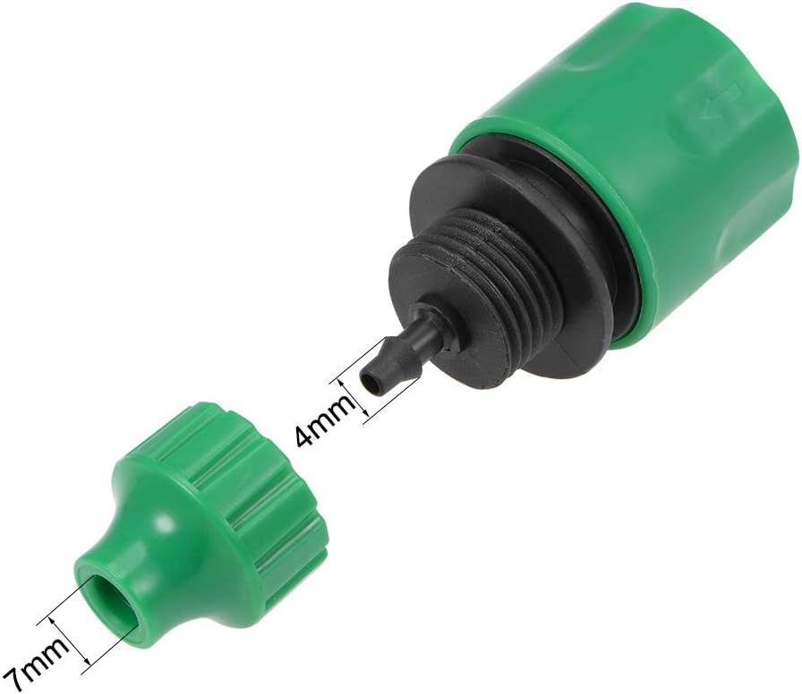 sourcing map Quick Connector Hose Pipe Adapter Fitting 4mm Inner Diameter Hose Tubing for Garden Irrigation System 5pcs - Image 3