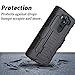LG V10 Case, Starshop [Heavy Duty] Dual Layers Kickstand Case With [Premium Screen Protector Included] and Locking Belt Clip (Black)