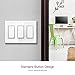 MOES 3-Way Smart Switch Neutral Wire Needed, 2.4GHz Wi-Fi Light Switch Works with Smart Life/Tuya APP, Alexa and Google Home, No Hub Required, White(2 Pack)