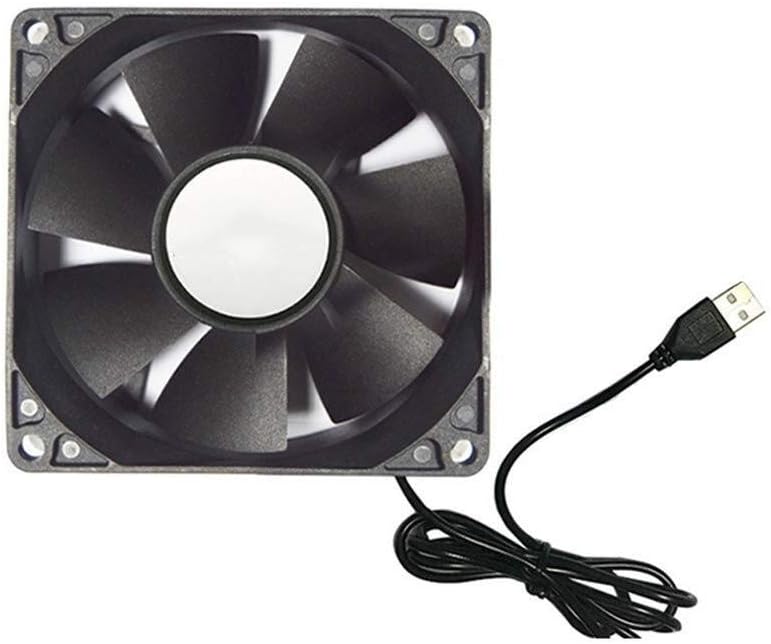 CPU cooling fan USB Computer Fan Silent 120mm Fan Powered by USB Cooling Fan Portable PC Radiator Ventilator 2 pcs for Laptop PS4 Xbox Router Water Tank TV Box (Black) About CPU cooling fan