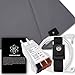 Armshield Earthing Half Sheet Grounding Sheets 400TC Pure Silver 5% | 95% Organic Cotton Natural Earth Eergy | Conductive Bedding Blanket | Connection Cord | Therapy Sheet Mat