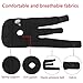 KEKU Breathable Neoprene Knee Brace and Support, Best Open Patella Knee Protector Wrap Relieves Pain Symptoms,one Size, Black