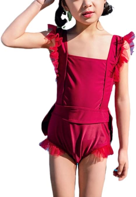 Amazon Co Jp Zzch 子供用 ワンピース水着 女の子 キュート スウィートレッド ビーチゲーム ワンピース水着 ガールズ L 999 145 441 ホーム キッチン