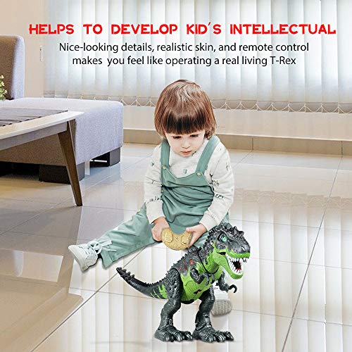 Remote Control Dinosaur Toys for Kids 57, WQ Electronic Walking Robot Dinosaur, Roar Sounds