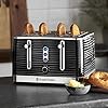 Russell Hobbs 24381 Inspire High Gloss Plastic Four Slice Toaster, Black