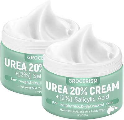 Grocerism Urea Cream 20% 2% Salicylic Acid Foot Cream 150g Pack of 2