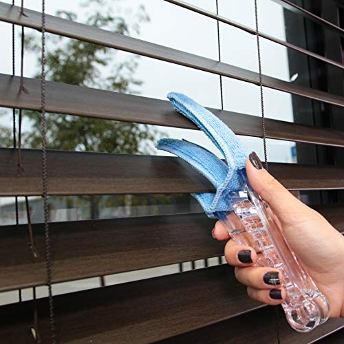 Hank HouseHold TriboDuster with Bonus Blinds Cleaner – Microfiber Duster for Cleaning with Extendable Telescoping Pole Up to 5ft6”! Ceiling Fan Dusters, Cobweb/Spider Web Brush and Blind Duster