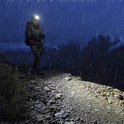 Motion Sensor Headlamp, Loyalfire 9000 Lumen XM-L2 LED Headlamp Bright Light 4 Modes Waterproof Headlight Flashlight with Induction Power Bank 18650 Battery USB Rechargeable for Camping Running Hiking