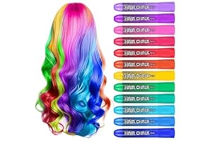 IIIMEIDU Washable Temporary Hair Chalk for Kids - Great Birthday Gift Idea for Teen Girls Aged 10-12, Hair Color for Girls