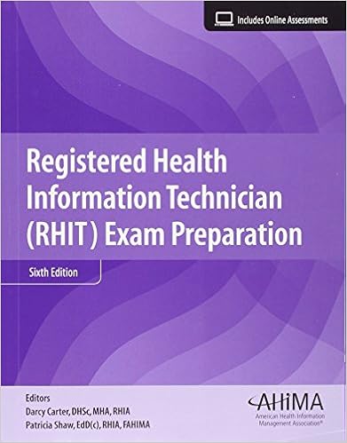Registered Health Information Technician Rhit Exam Preparation 9781584264873 Medicine Health Science Books Amazon Com