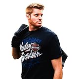 Harley-Davidson Mens Road Rally Weathered B&S Blue Short Sleeve T-Shirt - XL