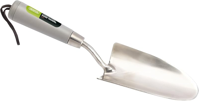 Draper 83767 Stainless Steel Hand Trowel with Leather Wrist Strap