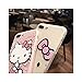 iPhone 7 Plus Soft Case,LuoMing 3D Emboss Cute Cartoon Pattern Slim fit Shock-Absorbing Soft Rubber TPU Skin Cover Case for iPhone 7 Plus (Hello kitty 02)