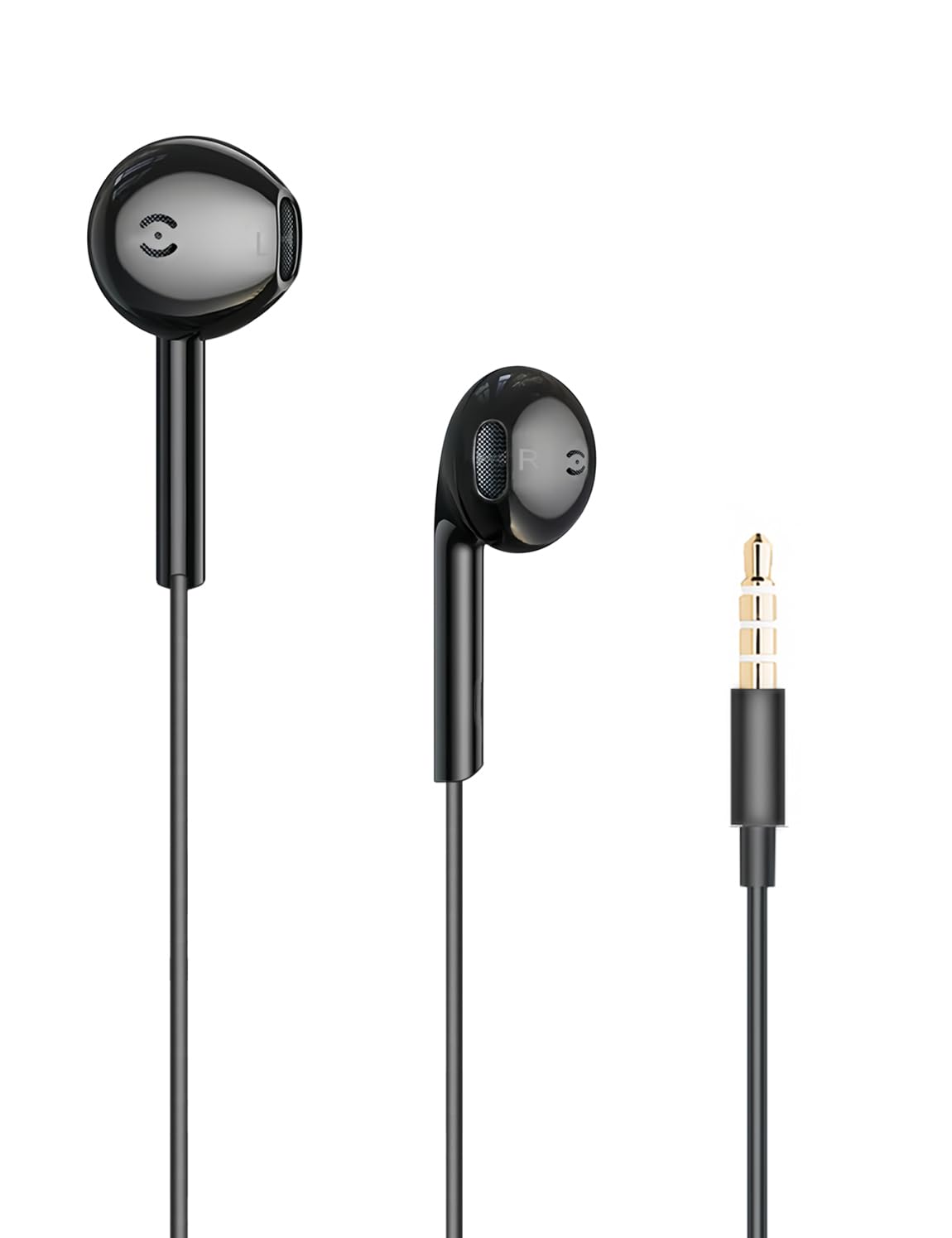 Photo 1 of MAS CARNEY Wired Headphones Earbuds with Microphone WH9, in-Ear Wired Earphones Compatible with Samsung Huawei Vivo Oppo Mi Redmi, Black
