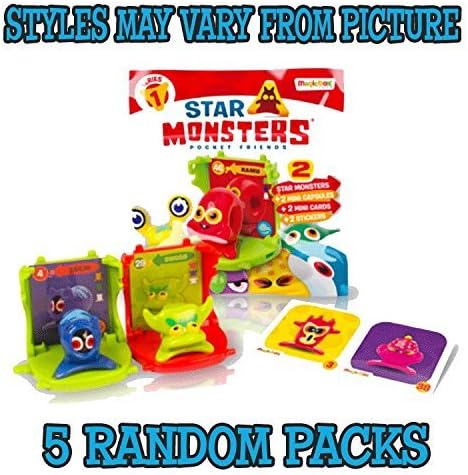 Star Monsters Pocket Friends Series 1 - Mini Capsule Pack x5 (Random colour) by Star Monsters