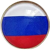 Uijokdef Uijokdef 1 PCS National Flag Pin Round,Lapel Pins party Gifts, Patriotic Pin for Men/Women,National Flag Brooch Accessories Party Favors, Hat Suit Decorations