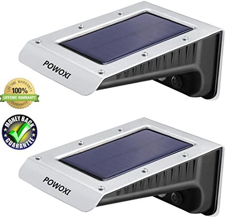 28 LED Solar Lights Outdoor Motion Sensor Super Bright Lights Wireless Waterproof Security Lights for Wall, Driveway, Patio, Yard, Garden, with Motion Activated Auto On/Off (PW4-28LED-Y)