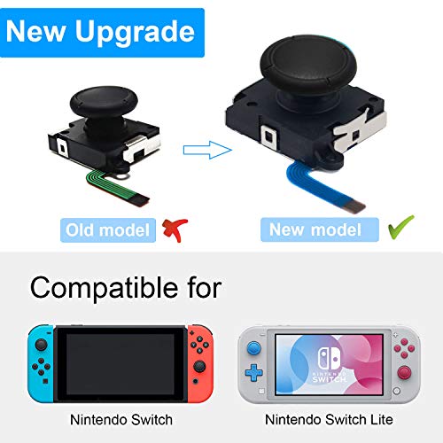 BRHE 4 Pack Joystick Replacement Repair Kit Compatible for Nintendo