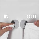 nuoshen 3 Pieces Premium Adhesive Round Towel Holder Set view 5