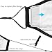 Anti Pollution Mask with 6 Activated Carbon N99 PM 2.5 Filters | For Men Women Kids | Great For Preventing Pollen, Allergens, Dust, Gas, Smoke, Odor, and Many More | Great For All Outdoor Activities