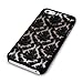 iPhone SE Case, GreatShield [TACT | Damask Design] Pattern Rubber Coating Embossed Snap On Case Back Cover for Apple iPhone SE / 5S / 5 (Black)
