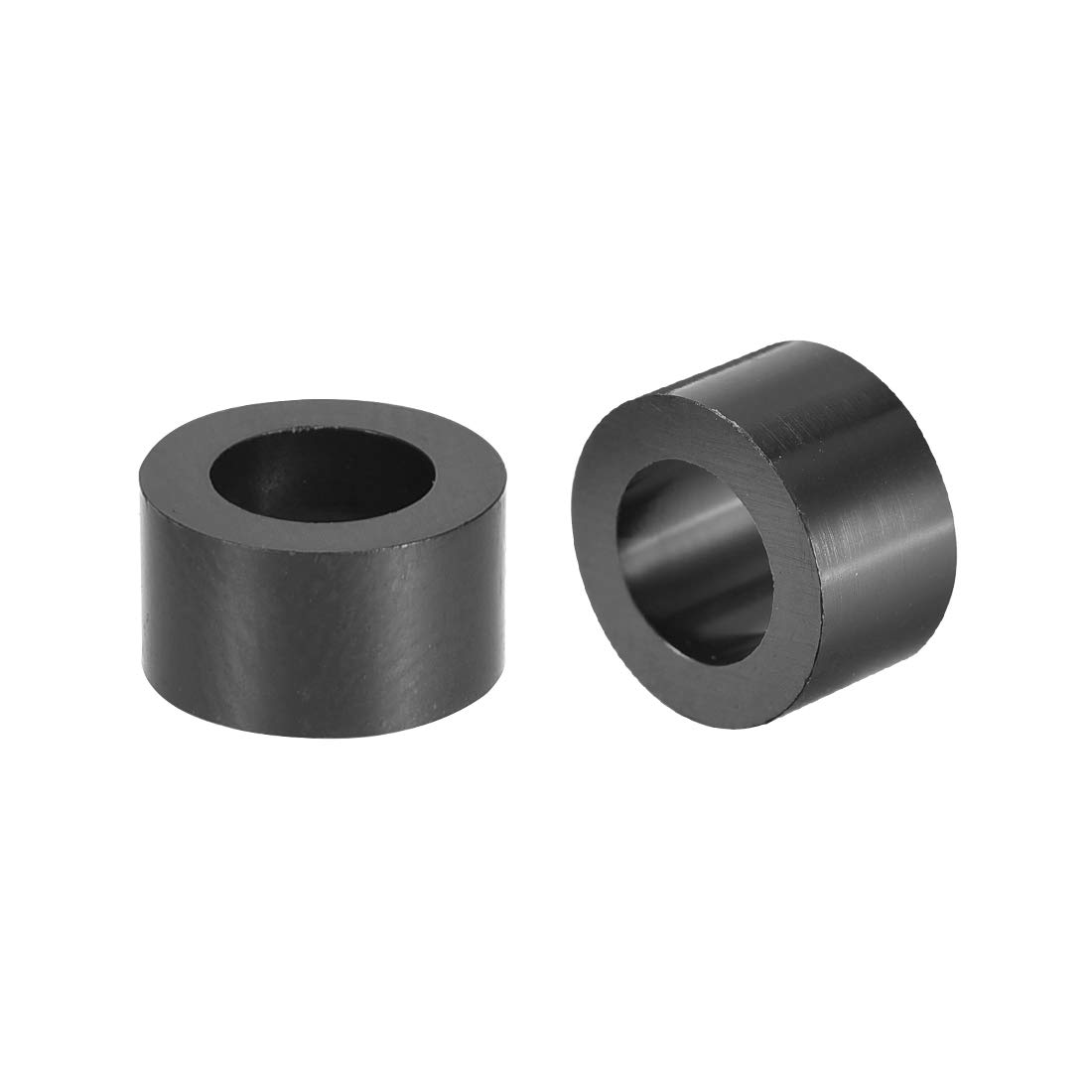 sourcing map ABS Round Spacer Washer 5.4mm ID 9mm OD 5mm Length for M5 Screws Block Black 500Pcs, for 3D Printer TV Wall Mount Outlet Pegboard Motorbike