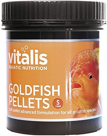 Vitalis Goldfish Small Soft Sinking Pellets(1.5mm) Pellets For all Goldfish (1.8kg bucket)