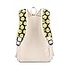 Tibes Cute Canvas School Backpack Funny Emoji Backpack for Girls Yellow