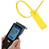 LeadSeals High Security UHF RFID Plastic Seal Tags Pull Tight Numbered Plastic Security Seals RFID Anti Tamper Truck Seal Trail Shipping Self-Locking Tags for Warehouse and Logistics 100 PCS