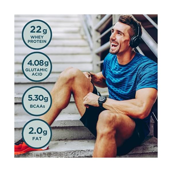 Kinetica-Whey-Protein-Powder-33-Servings-Chocolate-1kg-Low-Carb-Grass-Fed-Whey-High-Protein-Source-for-Lean-Muscle-Growth Kinetica Whey Protein Powder, Chocolate 1kg, 22g Protein per Serving, 33 Servings, Protein from EU Grass-Fed Cows…