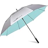 G4Free 47/54/62/68 Inch UV Protection Golf Umbrella Auto Open Vented Double Canopy Oversize Extra Large Windproof Sun Rain Umbrellas