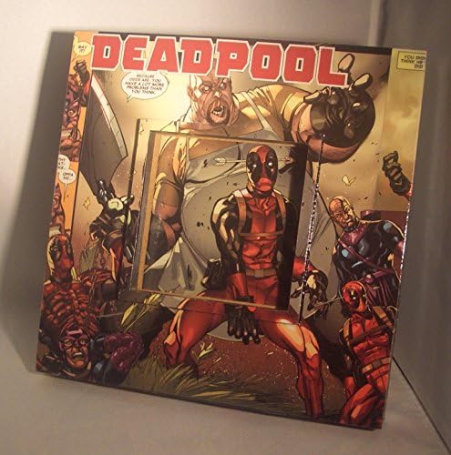 Deadpool Upcyled Comic Book Picture Frame