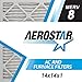 Aerostar 14x14x1 MERV 8 - 6 Count - Pleated HVAC, Furnace & Air Conditioner Filters - Removes Dust, Lint, Mold & Allergy-Causing Pollen
