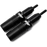 MOWOK For Yamaha R3 YZFR3 YZF-R3 r3 2015-2019 2020 2021 2022 2023 2024 2025 2026 Motorcycle Accessories Aluminum Crash Protector Pad Falling Protection Frame Sliders Exhaust Slider (Black, 2 pcs)