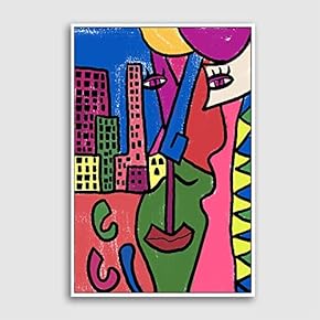 Framed Canvas Home Artwork Decoration Portrait Canvas Wall Art for Living Room, Bedroom - 16x24 inches