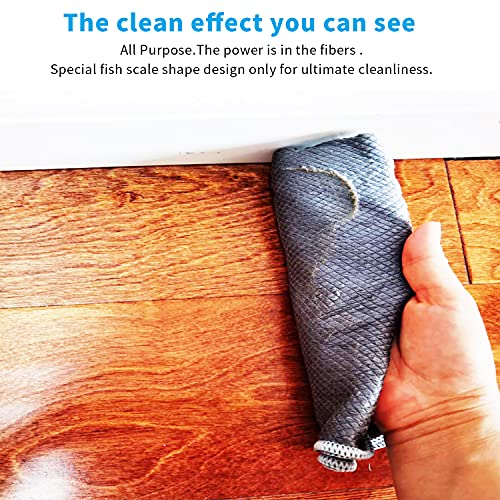 Fish Scale Lint Free Microfiber cleaning cloth,Best Glass window mirror