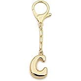 TTYY Initial Keychain For Women Handbag Charms Backpack Car Keyring for Sister Besties Mom Gold Letter Keychain