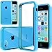 iPhone 5C Case, Caseology® [Fusion Series] Scratch-Resistant Clearback Cover [Sky Blue] [Dual Bumper] for Apple iPhone 5C - Sky Blue