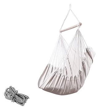 Chihee Hängematte Stuhl 330 Pfund Kapazität Große Hängematte Stuhl Entspannung Hängesessel Baumwolle Weben für Höchsten Komfo