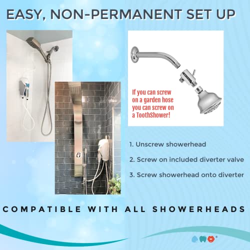 ToothShower ShowerPowered Water Flosser for Teeth Couples Suite