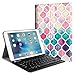 Fintie Keyboard Case for iPad mini 4 - Premium PU Leather Folio Stand Cover with Removable Wireless Bluetooth Keyboard for iPad mini 4 (2015 Release), Moroccan Love