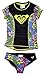 Roxy Big Girls Rash Guard Set (12, Hot Tropics)