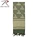 Rothco Gadsden Snake Shemagh Tactical Desert Scarf, Foliage Green