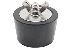 RURBRIN (1 PC) 1.5" Rubber Pool Winterizing Plugs with Stainless Steel Screw Bolts, Swimming Pool Winter Expansion Plug with SS Screw