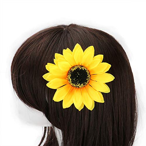 Timoo 12 PCS Sunflower Duckbill Hair Clip, Metal Alligator Hair Accessories for Beach, Summer Party - Thumbnail 7
