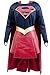 Supergirl Kara Danvers Cosplay Costume Adult Suit Dress Skirt Outfit Cape,Female:Large
