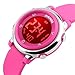 Digital Kids Watch Band with Hourly Chime, Stopwatch, Daily Alarm & Calendar, Water Resistant 30M (Pink Rose Red)