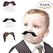 3Pcs Cute Gentleman Mustache Pacifier for Baby, Newborn Infant Pacifier Gift BPA Free Latex Free made With Silicone (B)