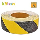 Kyson No Slip Safety Tape High Traction Abrasive Grit Grip Warning Stickers for Stairs Indoor Outdoor 2” X 16.4’
